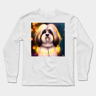 Cute Havanese Drawing Long Sleeve T-Shirt